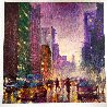 Night Fall in the City Embellished Limited Edition Print by David Hinchliffe - 1