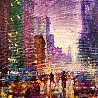 Night Fall in the City Embellished Limited Edition Print by David Hinchliffe - 2