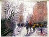Walking the Dog Embellished Limited Edition Print by David Hinchliffe - 1