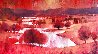 Blood Red 2011 35x71 Huge - Mural Size  Original Painting by David Hinchliffe - 0