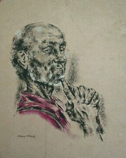 Philosopher 26x21 Works on Paper (not prints) - Joseph Hirsch Philosopher 26x21 Works on Paper (not prints) - Joseph Hirsch