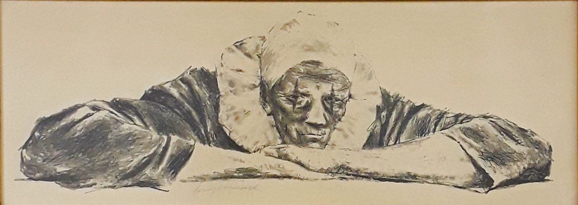 Unknown 1953 14x27 Drawing by Joseph Hirsch