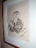 George Burns Personally Annotated 1989 Signed by George Limited Edition Print by Al Hirschfeld - 2