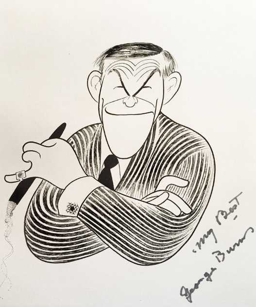 George Burns Personally Annotated 1989 Signed by George Limited Edition Print by Al Hirschfeld