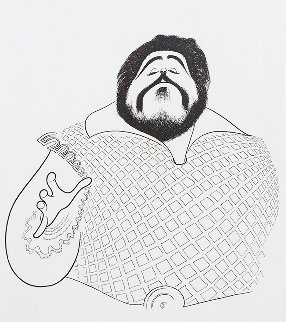 Pavarotti 1981 Limited Edition Print - Al Hirschfeld Pavarotti 1981 Limited Edition Print - Al Hirschfeld