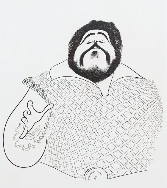 Pavarotti 1981 Limited Edition Print by Al Hirschfeld