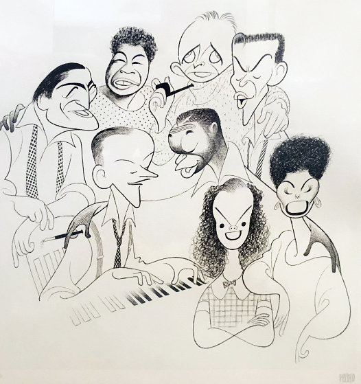 American Popular Song: Great American Singers 1981 Limited Edition Print by Al Hirschfeld American Popular Song: Great American Singers 1981 Limited Edition Print by Al Hirschfeld