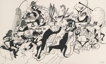 Orchestra Pit 1998 Limited Edition Print - Al Hirschfeld Orchestra Pit 1998 Limited Edition Print - Al Hirschfeld