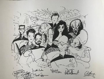 Star Trek the Next Generation signed by the cast Limited Edition Print - Al Hirschfeld Star Trek the Next Generation signed by the cast Limited Edition Print - Al Hirschfeld