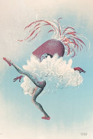 Can Can Dancer 1972 Limited Edition Print - Al Hirschfeld