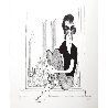 John Lennon with Twin Towers in the Background Limited Edition Print by Al Hirschfeld - 2