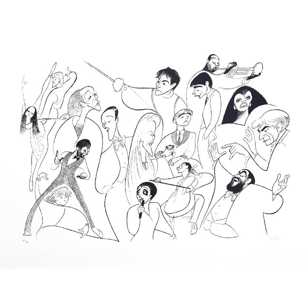 Great Performances 30th Anniversary - Music Limited Edition Print by Al Hirschfeld