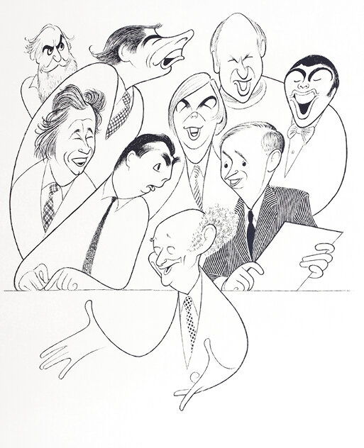 NY Marriott Marquis Hotel Grand Opening 1985 - New York, NYC Limited Edition Print by Al Hirschfeld