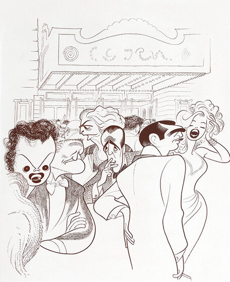World Premiere Framed Limited Edition Etching by Al Hirschfeld
