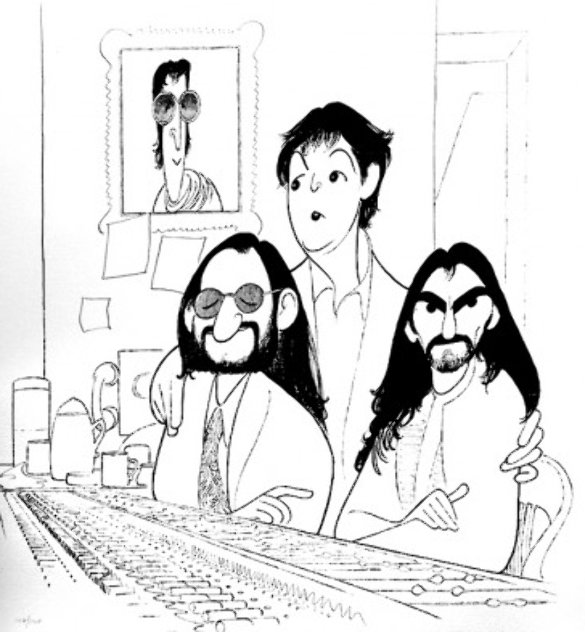 Beatles 2000 - Beatles Recording Studio Limited Edition Print by Al Hirschfeld