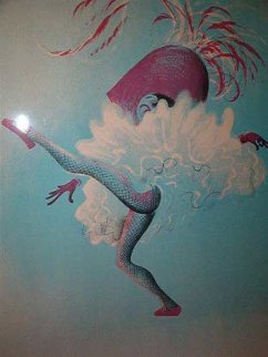 Can Can Dancer 1972 Limited Edition Print - Al Hirschfeld