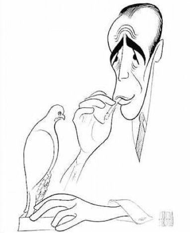 Maltese Falcon (Bogart) Limited Edition Print - Al Hirschfeld