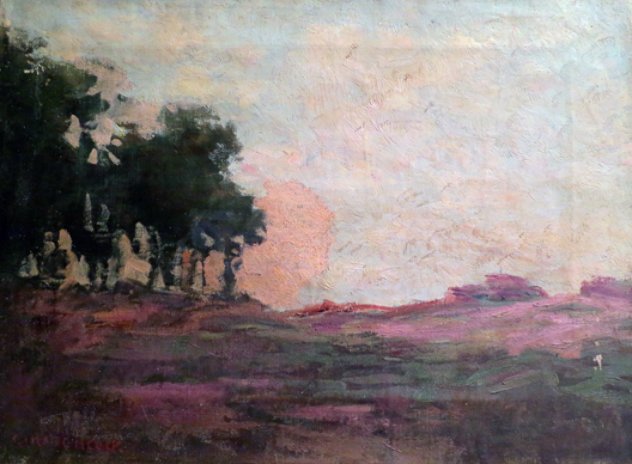 Dutch Sunrise (Landscape) Original Painting by George Hitchcock