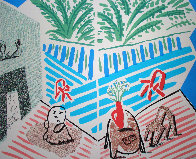Moderne Museum of Art, Santa Ana Poster 1989 Limited Edition Print by David Hockney - 0 Moderne Museum of Art, Santa Ana Poster 1989 Limited Edition Print by David Hockney - 0