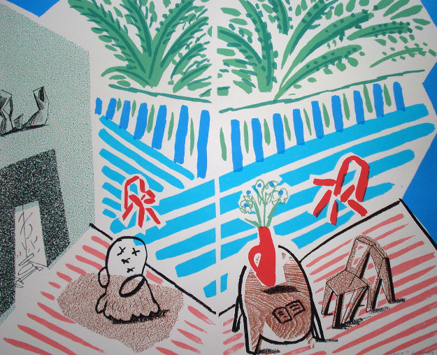 Moderne Museum of Art, Santa Ana Poster 1989 Limited Edition Print by David Hockney Moderne Museum of Art, Santa Ana Poster 1989 Limited Edition Print by David Hockney