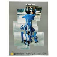 Skater, XIV Olympic Winter Games, Sarajevo Poster 1984 Limited Edition Print by David Hockney - 1 Skater, XIV Olympic Winter Games, Sarajevo Poster 1984 Limited Edition Print by David Hockney - 1