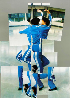 Skater, XIV Olympic Winter Games, Sarajevo Poster 1984 Limited Edition Print - David Hockney Skater, XIV Olympic Winter Games, Sarajevo Poster 1984 Limited Edition Print - David Hockney