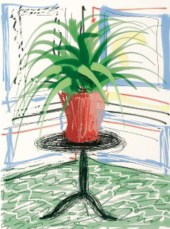 A Bigger Book, Art Edition C, with Flowers print, 2017 Limited Edition Print - David Hockney A Bigger Book, Art Edition C, with Flowers print, 2017 Limited Edition Print - David Hockney