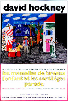 Les Mamelles De Tiresias l'enfant Et Les Sortileges Parade 1981 Limited Edition Print - David Hockney Les Mamelles De Tiresias l'enfant Et Les Sortileges Parade 1981 Limited Edition Print - David Hockney