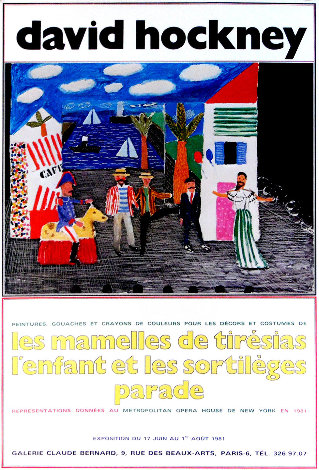 Les Mamelles De Tiresias l'enfant Et Les Sortileges Parade 1981 Limited Edition Print - David Hockney