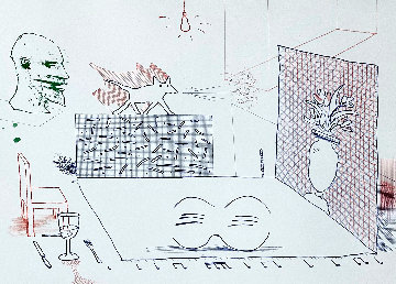 Discord Merely Magnifies 1976 Limited Edition Print - David Hockney Discord Merely Magnifies 1976 Limited Edition Print - David Hockney