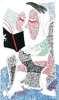 Man Reading Stendahl 1986 Limited Edition Print - David Hockney Man Reading Stendahl 1986 Limited Edition Print - David Hockney