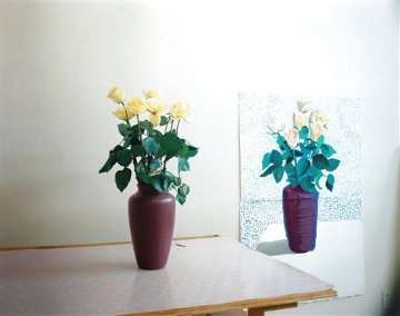 Roses For Mother 4 Dec. 1995 Limited Edition Print - David Hockney