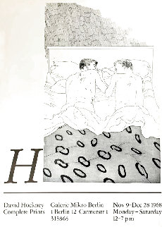 David Hockney Complete Prints Exhibition Poster 1968 HS Limited Edition Print - David Hockney
