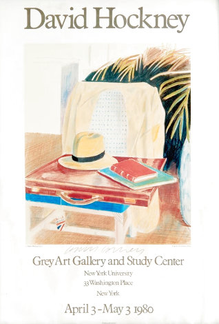 Exhibition at Grey Art Gallery and Study Center, NYU Poster 1980 HS - New York -NYC Limited Edition Print - David Hockney