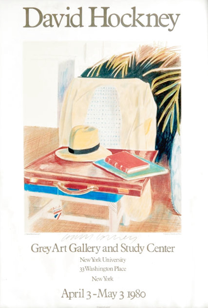 Exhibition at Grey Art Gallery and Study Center, NYU Poster 1980 HS - New York - NYC Limited Edition Print by David Hockney