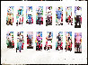 LA Visitors: Seven Page Portfolio 1990 HS - California Limited Edition Print by David Hockney - 6