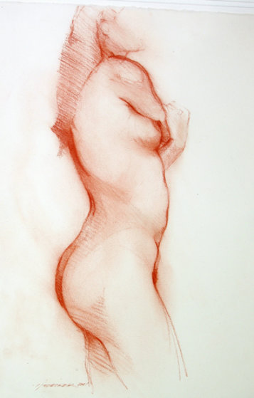 Bryne 2002 22x15 Drawing by Stephen Hodecker Bryne 2002 22x15 Drawing by Stephen Hodecker