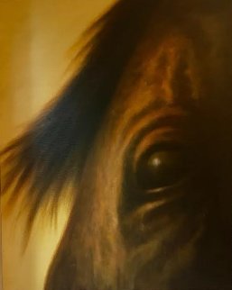 Je Vois Tout 2009 30x24 Original Painting - Wade Hoefer Je Vois Tout 2009 30x24 Original Painting - Wade Hoefer