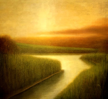 Colonia VII 2005 46x54 Original Painting - Wade Hoefer Colonia VII 2005 46x54 Original Painting - Wade Hoefer