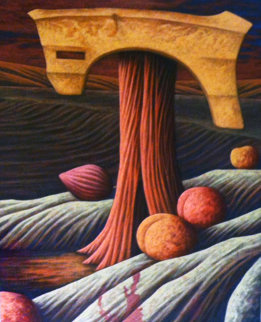 Scarecrow 1986 96 x 72 Original Painting - Wade Hoefer Scarecrow 1986 96 x 72 Original Painting - Wade Hoefer