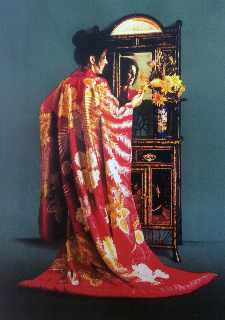Red Kimono 1990 Limited Edition Print by Douglas Hofmann