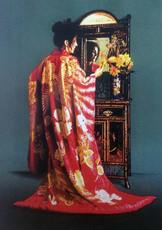 Red Kimono 1990 Limited Edition Print - Douglas Hofmann