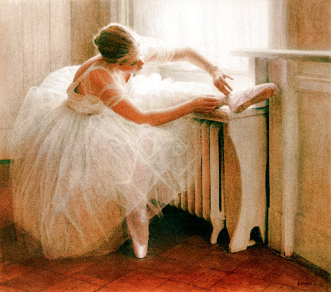 Study for Ballerina Watercolor 32x30 Watercolor - Douglas Hofmann
