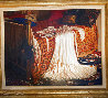 Robe de Satin 1983 28x34 Original Painting by Douglas Hofmann - 1