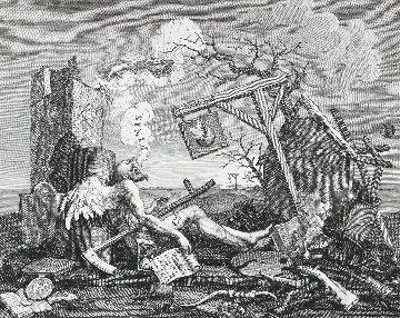Tail Piece, Or the Bathos 1764 Limited Edition Print - William Hogarth Tail Piece, Or the Bathos 1764 Limited Edition Print - William Hogarth