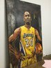 Gary Peyton 46x28  Huge - Lakers Original Painting by Stephen Holland - 2