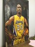 Gary Peyton 46x28  Huge - Lakers Original Painting by Stephen Holland - 1