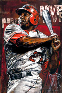 Vladimir Guerrero 2008 HS by Player Limited Edition Print - Stephen Holland