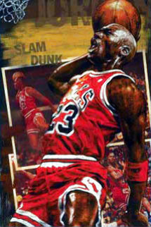 Michael Jordan - Slam Dunk 2007 Limited Edition Print - Stephen Holland