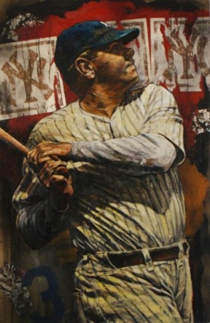 Babe Ruth Embellished 2006 Limited Edition Print by Stephen Holland